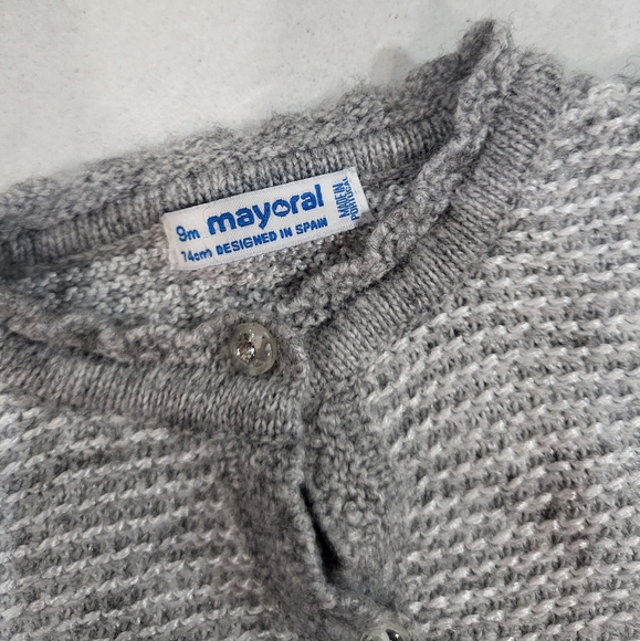 Mayoral Grey Knit Cardigan - Picture 2 of 2